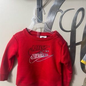 Baby Boy Nike Sweatshirt Red Size 12 Months New With Tag